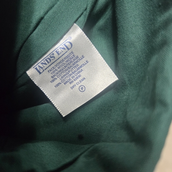 Lands' End Needlepoint Wool Christmas Stocking Angel Monogram "Melinda" - Picture 7 of 10